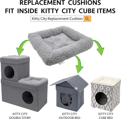 Outdoor Stackable Cat House, Cat Cube, Water Resistant Condo, Outdoor Heated Cat House