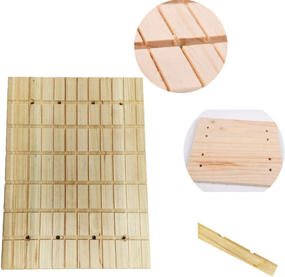 Bunny Chew Toys for Teeth Grinding,Rabbit Wooden Scratch Board Feet Pad Rotatable Pet Play Toy for Chinchilla Guinea Pigs Other Rodent Pets (2 Pack Rabbit Treat)