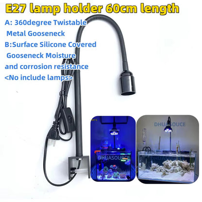 Full Spectrum LED Aquarium Reef Light Grow Lamp Fish Tank Bulb for Coral Fish Saltwater Nanotank Plant SPS LPS