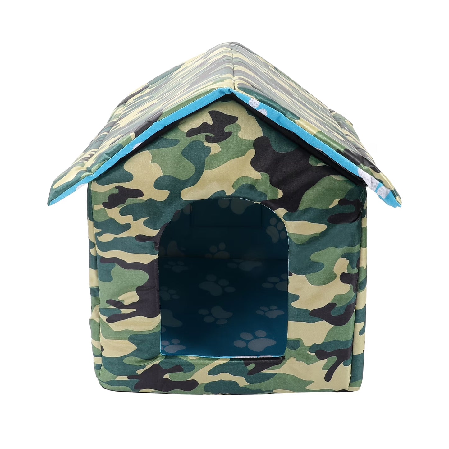 Outdoor Cat House Kitty Shelter Pet Cave Bed for Small Dog Puppy Cat Waterproof Foldable, S