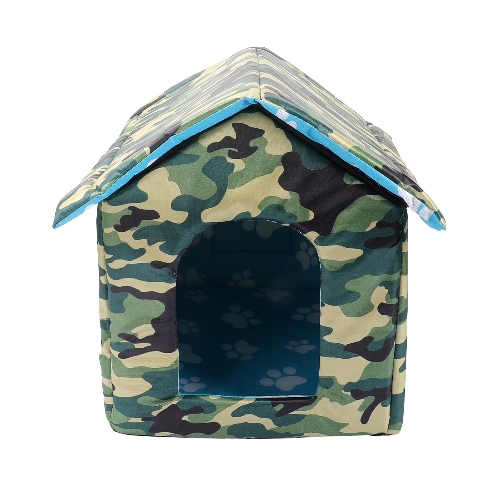 Outdoor Cat House Kitty Shelter Pet Cave Bed for Small Dog Puppy Cat Waterproof Foldable, S
