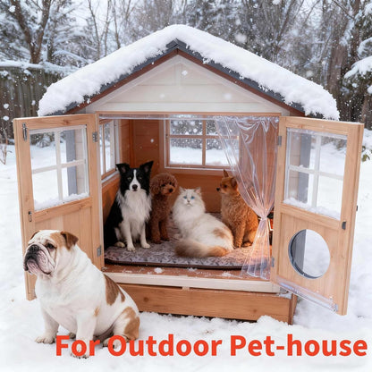 Dog Heating Pad Heated Cat Bed Puppy Heating Pad for Whelping New Born Pet | Indoor Use Waterproof Extra Large Crate House Home Use 110 Volt Adjustable Temperature Control Auto Overheat Shut Off