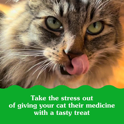 Feline  Pill Pockets for Cats Natural Soft Cat Treats, Catnip Flavor, 1.6 Oz Pack (45 Treats)