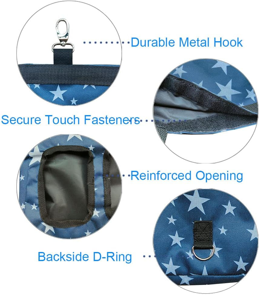 Hanging Hay Feeder Bag for Guinea Pigs, Bunnies, Chinchillas. Stars