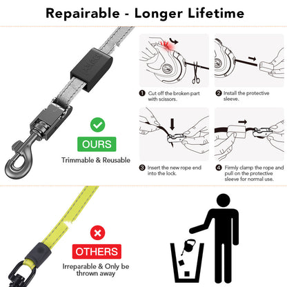 Retractable Reflective Dog Walking Tractor for Pet Products