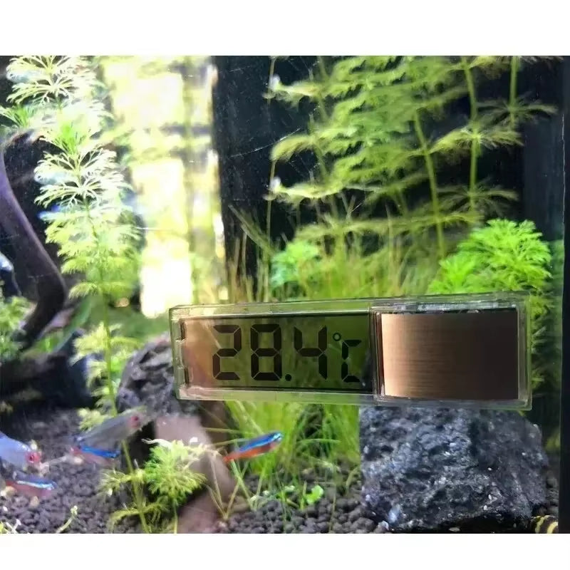 1Pcs Aquarium Thermometer Electronic LCD Digital Fish Tank Temperature Measurement Fish Tank Temp Meter Aquarium Accessories
