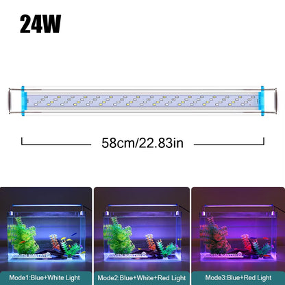 18~70CM Super Bright Lamp LED Aquarium Light for Aquatic Plant Fish Tank Extensible Clip Lamp 90~260V