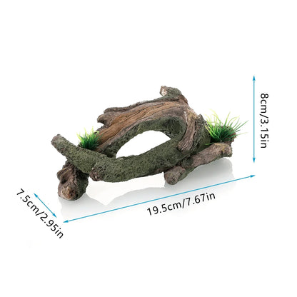 Fish Tank Artificial Bridge Resin Landscape Decoration Bridge Aquarium Equipment Accessories Ornament Cave Aquatic Pet Fish