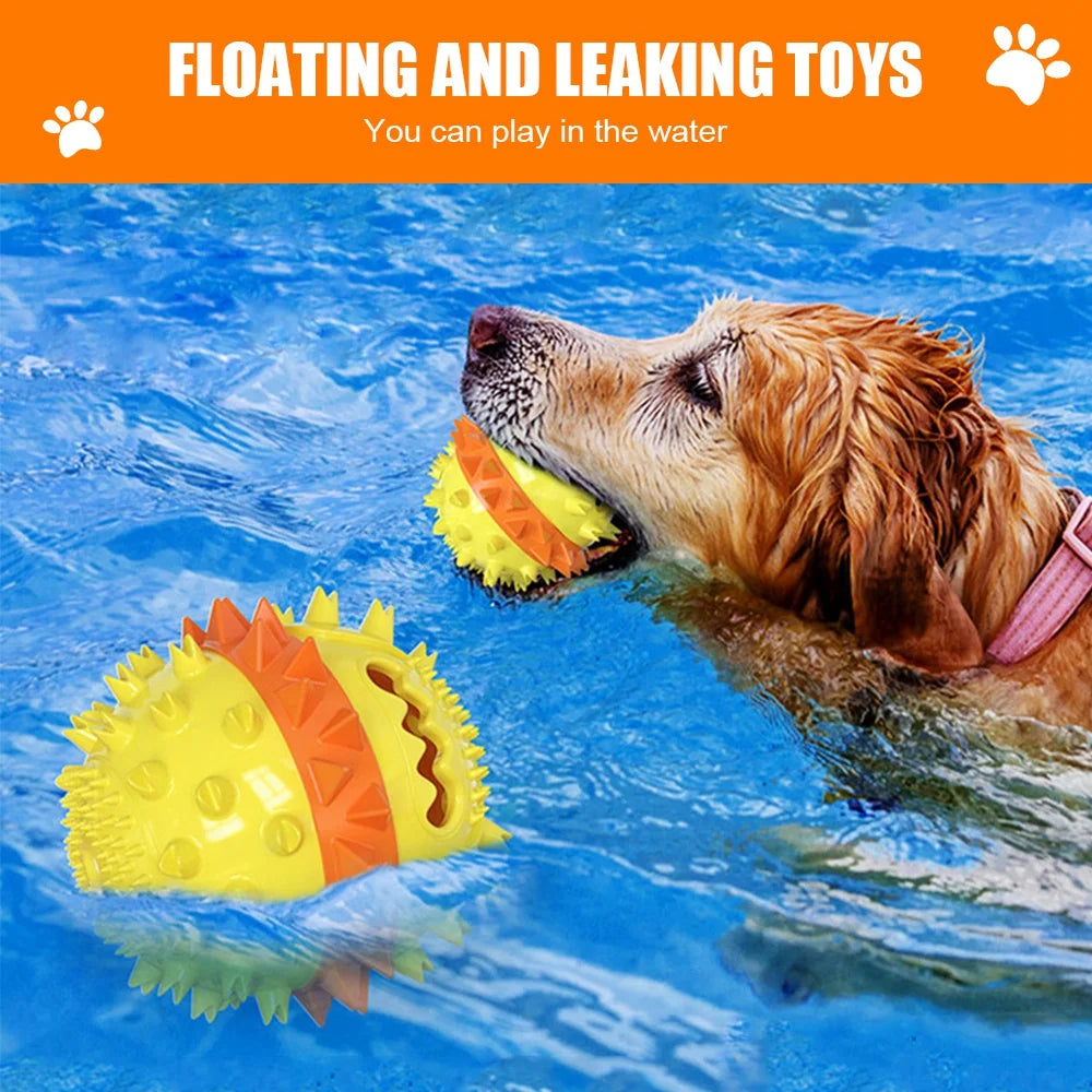 Ultra Durable Squeaky Dog Toy for Aggressive Chewers, Red, Large
