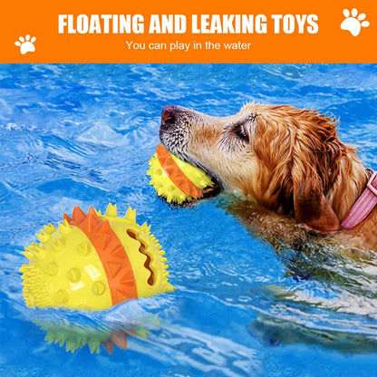 Ultra Durable Squeaky Dog Toy for Aggressive Chewers, Red, Large