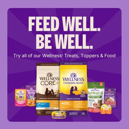 Wellness Kittles Crunchy Cat Treats, All Lifestages, Kitten to Senior, Natural, Grain Free, Salmon and Cranberry Flavor, 6 Oz Bag