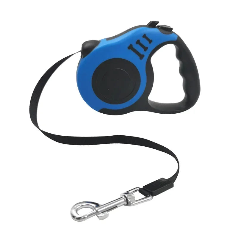 Automatic Retractable Durable Nylon Lead 3M 5M Dog Leash for Small Dogs Cat Puppy Outdoor Travel Walking Hiking Traction Rope