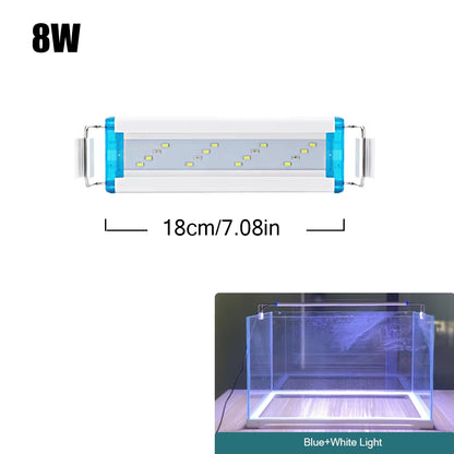 18~70CM Super Bright Lamp LED Aquarium Light for Aquatic Plant Fish Tank Extensible Clip Lamp 90~260V