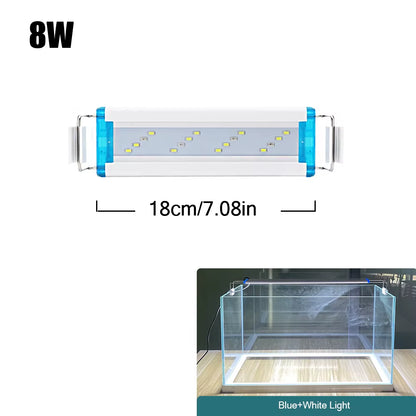 18~70CM Super Bright Lamp LED Aquarium Light for Aquatic Plant Fish Tank Extensible Clip Lamp 90~260V